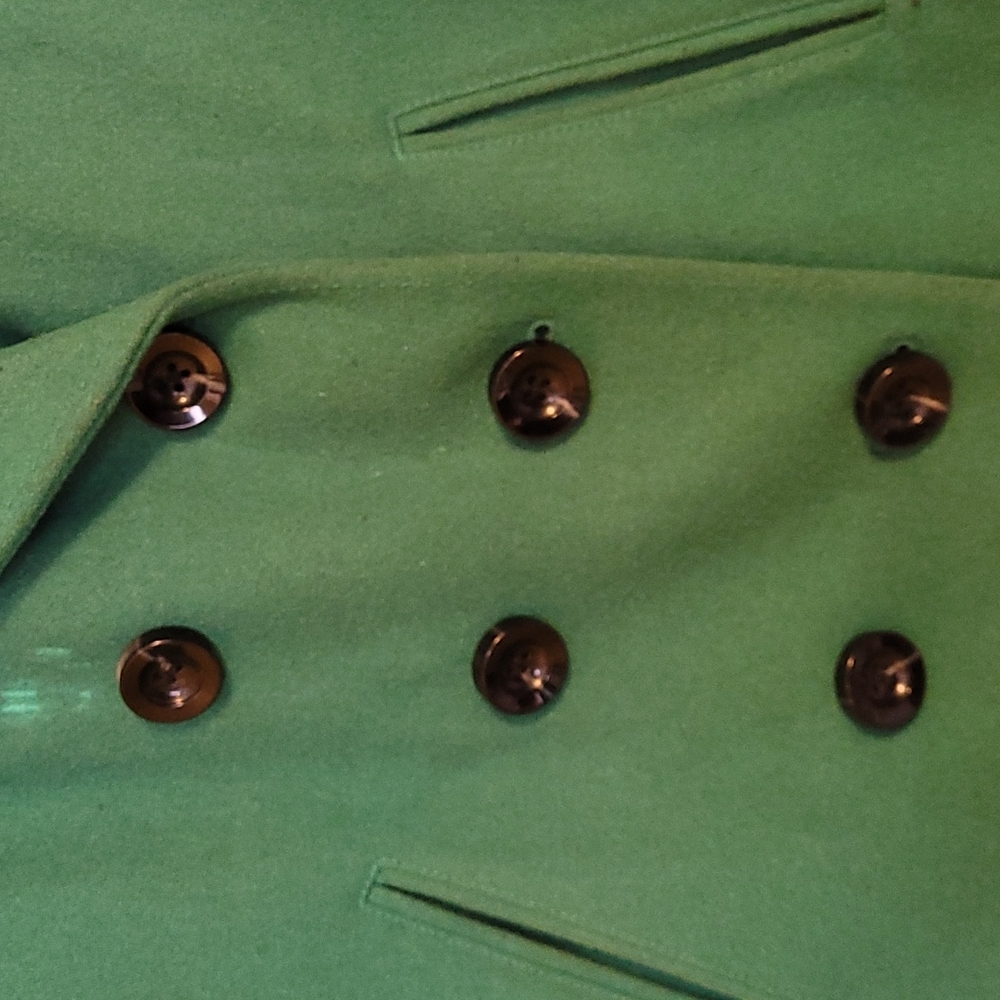 Merona Green Wool Coat - Picture 6 of 16